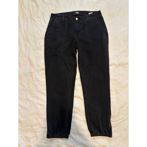 Paige Cotton Blend Denim Mid Rise Mayslie Jogger Pants Size 29 - Picture 1 of 8